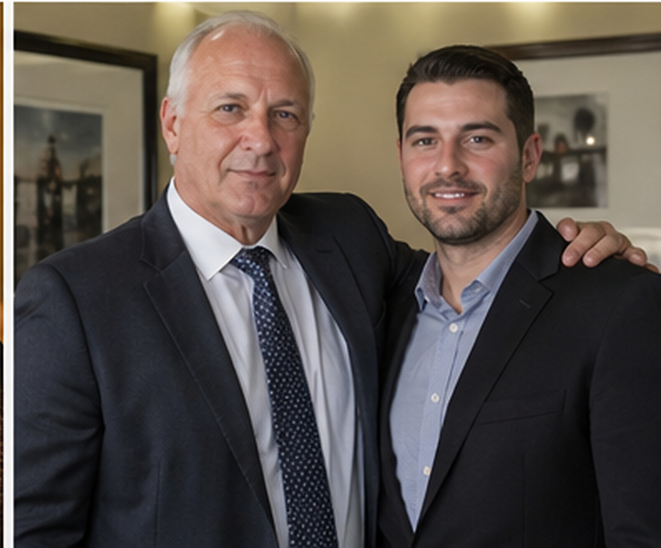 Tony Iavarone with one of his adult sons